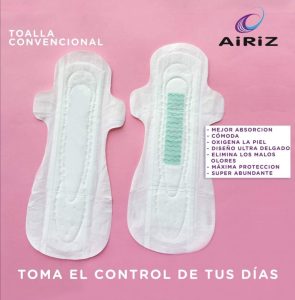 Unidad aguacero Críticamente Toallas Airiz: Toalla Higiénica de Día x 10 und - Productos Tiens Salud Peru